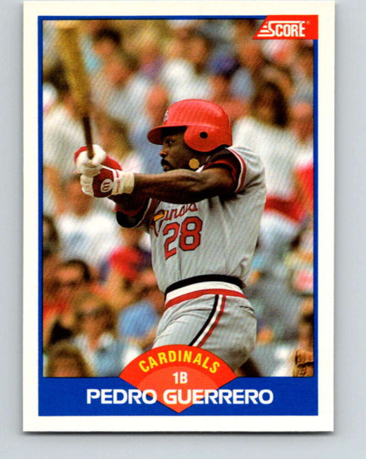 1989 Score #564 Pedro Guerrero Mint St. Louis Cardinals