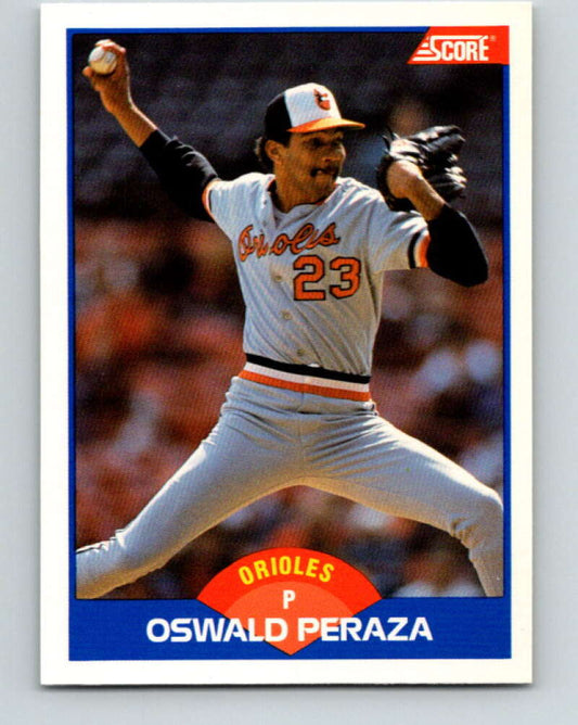 1989 Score #571 Oswald Peraza Mint RC Rookie Baltimore Orioles