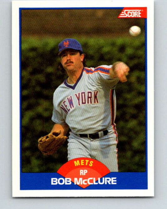 1989 Score #572 Bob McClure Mint New York Mets