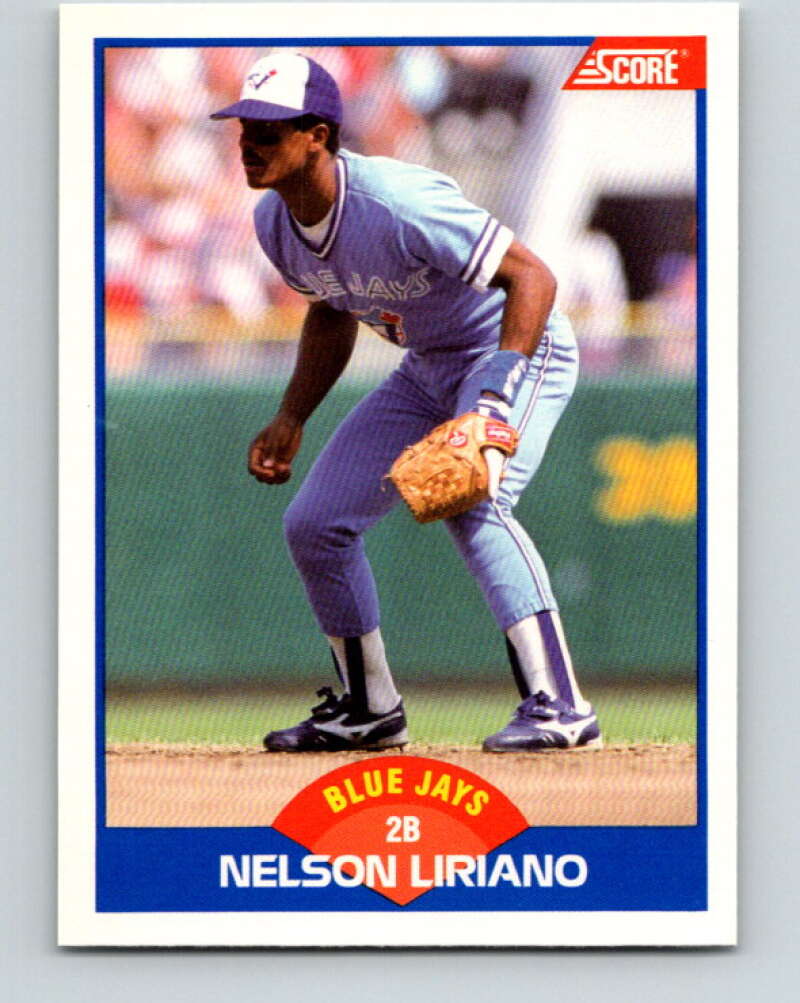 1989 Score #577 Nelson Liriano Mint Toronto Blue Jays