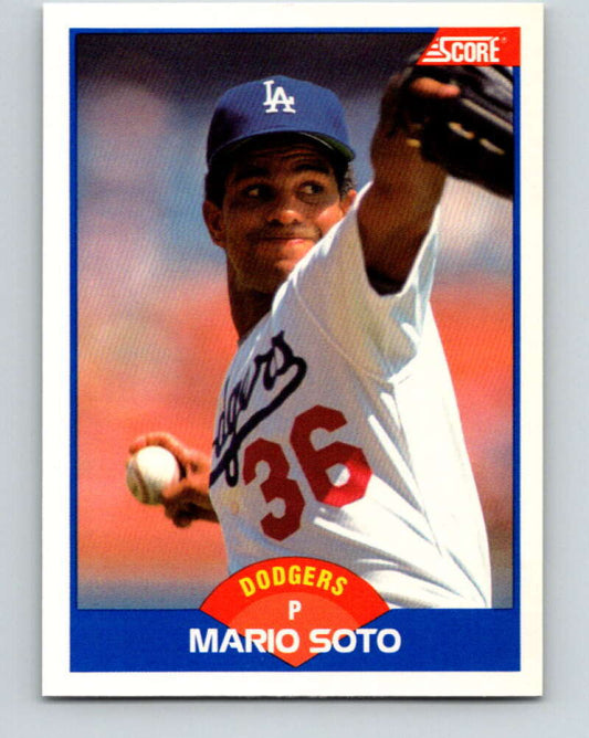 1989 Score #588 Mario Soto Mint Los Angeles Dodgers
