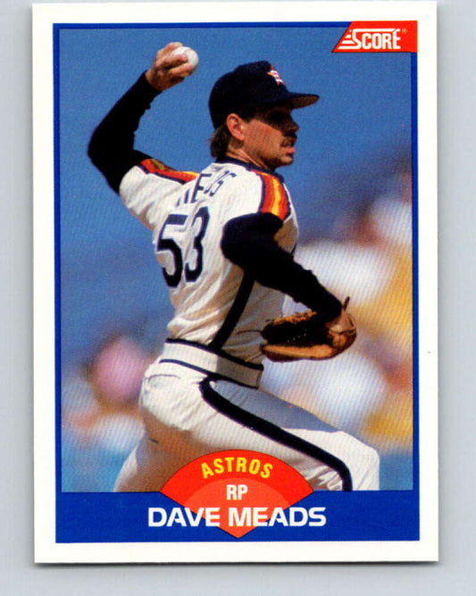 1989 Score #593 Dave Meads Mint Houston Astros