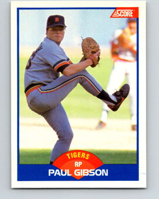 1989 Score #595a Paul Gibson Mint Detroit Tigers