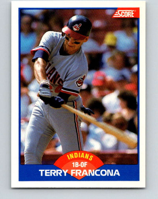 1989 Score #597 Terry Francona Mint Cleveland Indians