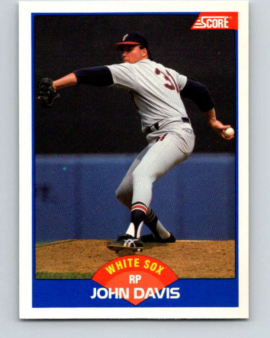 1989 Score #608 John Davis Mint Chicago White Sox
