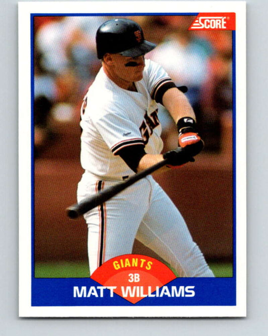 1989 Score #612 Matt Williams Mint San Francisco Giants