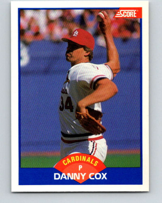 1989 Score #613 Danny Cox Mint St. Louis Cardinals