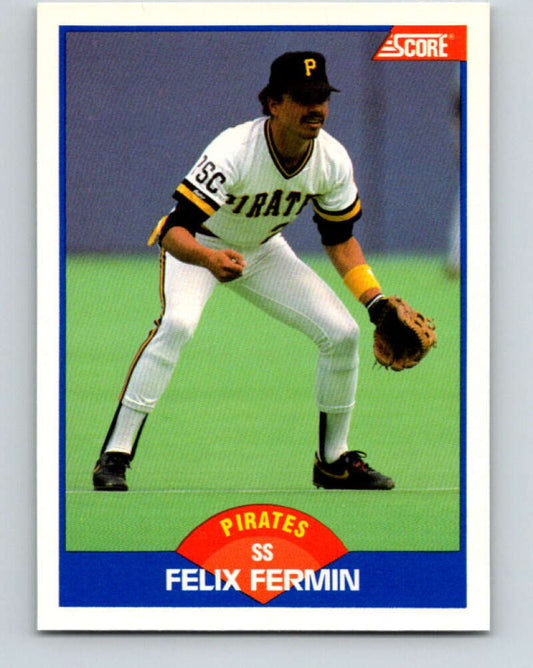 1989 Score #620 Felix Fermin Mint Pittsburgh Pirates