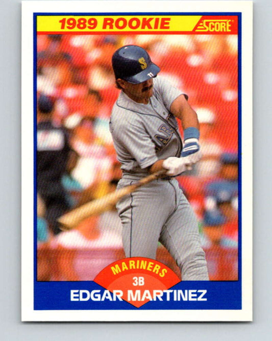 1989 Score #637 Edgar Martinez Mint Seattle Mariners