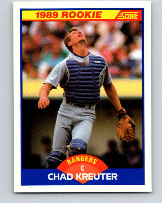 1989 Score #638 Chad Kreuter Mint RC Rookie Texas Rangers