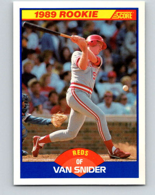 1989 Score #640 Van Snider Mint Cincinnati Reds