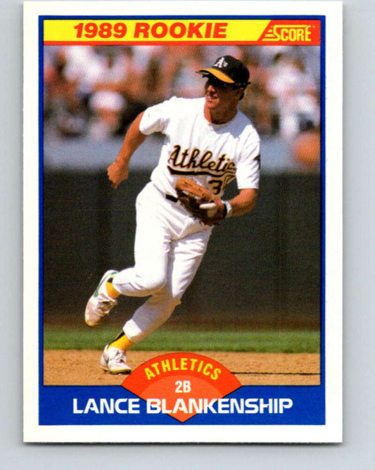 1989 Score #641 Lance Blankenship Mint RC Rookie Oakland Athletics