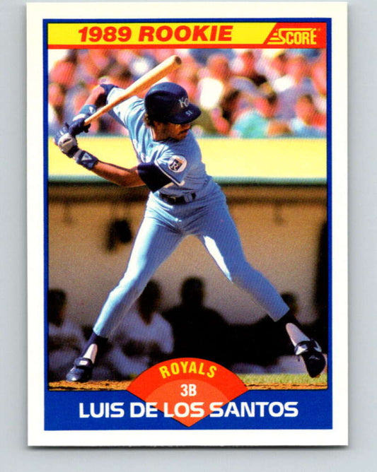 1989 Score #648 Luis De Los Santos Mint RC Rookie Kansas City Royals