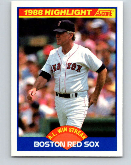 1989 Score #660 Boston Red Sox HL Mint Boston Red Sox