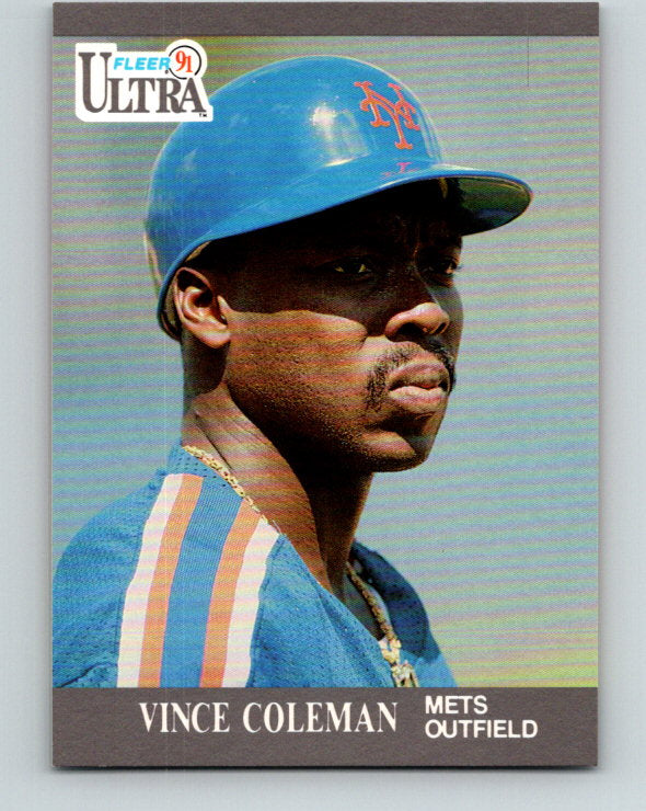 1991 Ultra #212 Vince Coleman Mint New York Mets