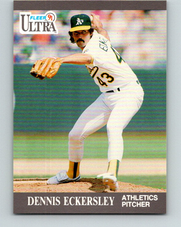 1991 Ultra #245 Dennis Eckersley Mint Oakland Athletics