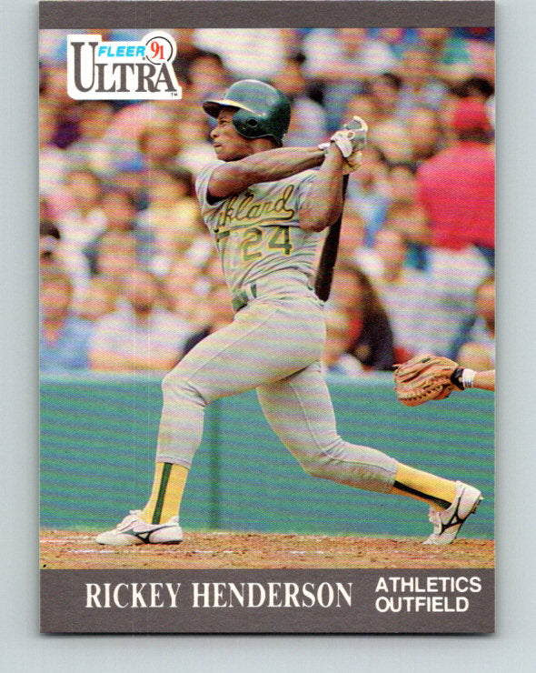 1991 Ultra #248 Rickey Henderson Mint Oakland Athletics