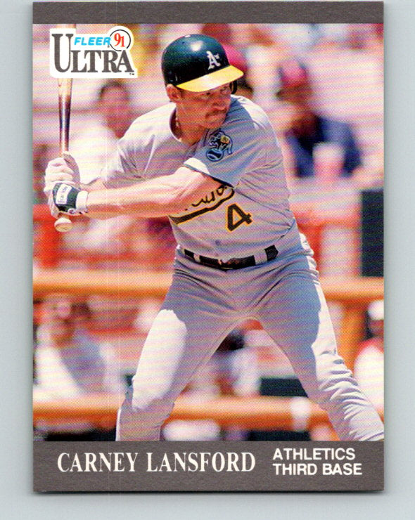 1991 Ultra #250 Carney Lansford Mint Oakland Athletics