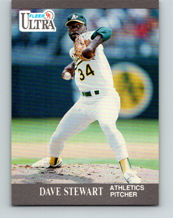 1991 Ultra #254 Dave Stewart Mint Oakland Athletics