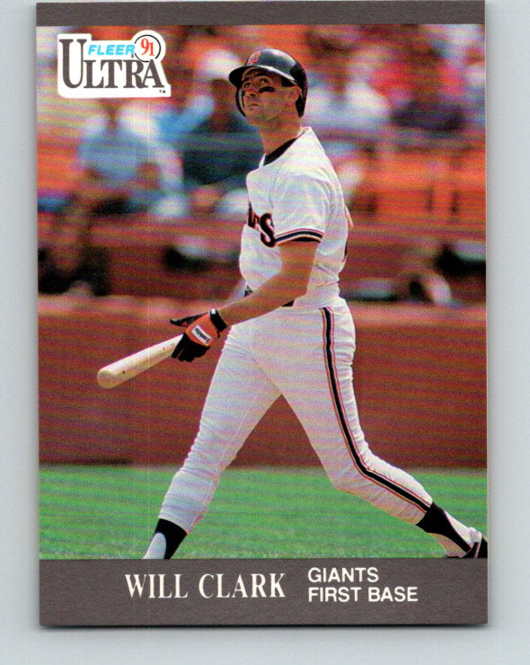 1991 Ultra #318 Will Clark Mint San Francisco Giants