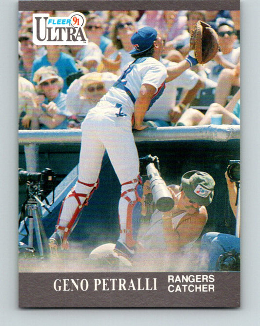 1991 Ultra #351 Geno Petralli Mint Texas Rangers