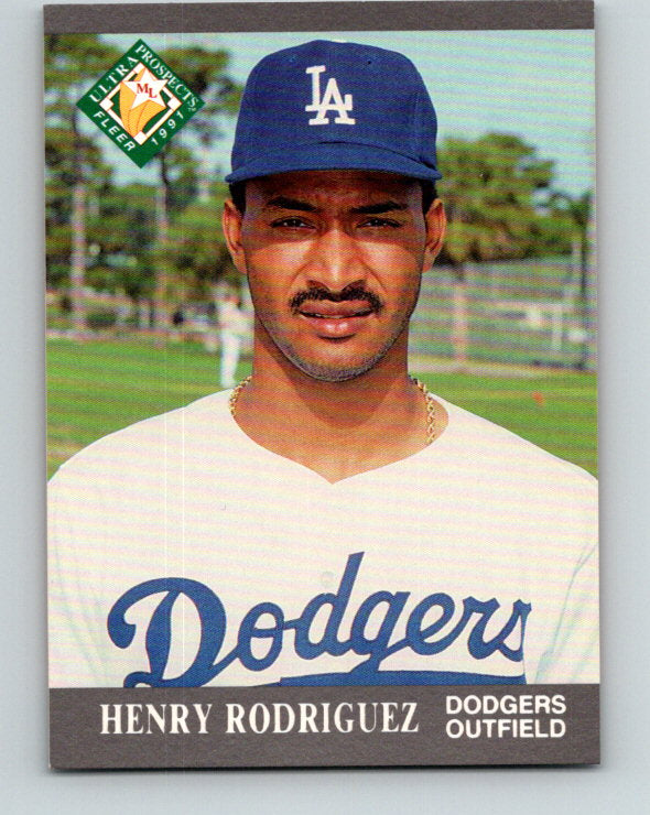 1991 Ultra #386 Henry Rodriguez MLP Mint RC Rookie Los Angeles Dodgers