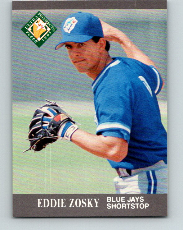 1991 Ultra #390 Eddie Zosky MLP Mint Toronto Blue Jays