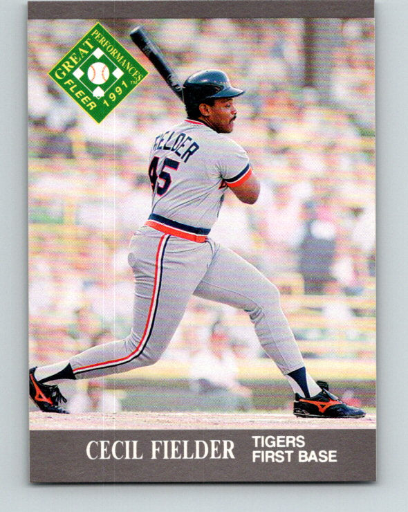 1991 Ultra #392 Cecil Fielder EP Mint Detroit Tigers