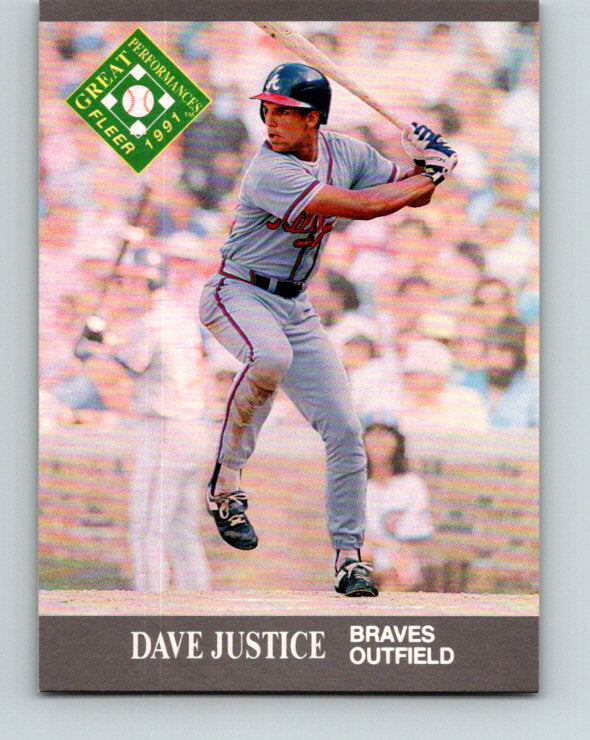 1991 Ultra #394 David Justice EP Mint Atlanta Braves