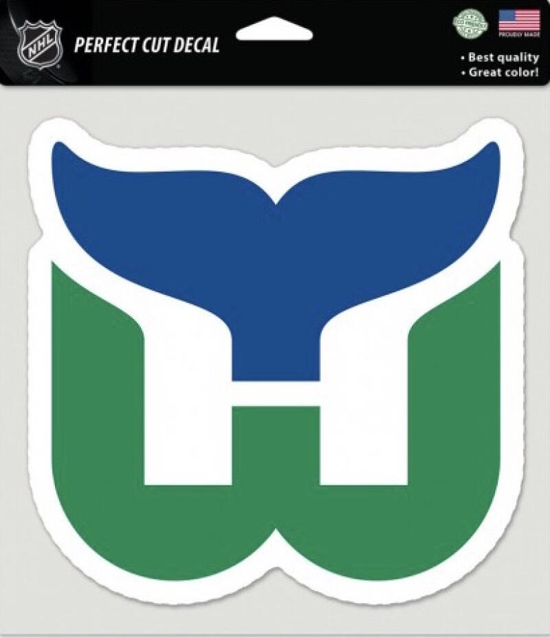 Hartford Whalers Perfect Cut 8"x8" Large Licensed Decal Sticker
