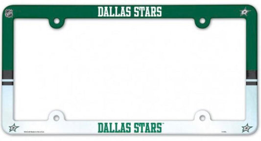 Dallas Stars NHL Plastic Full Colour License Plate Frame 6"x12"