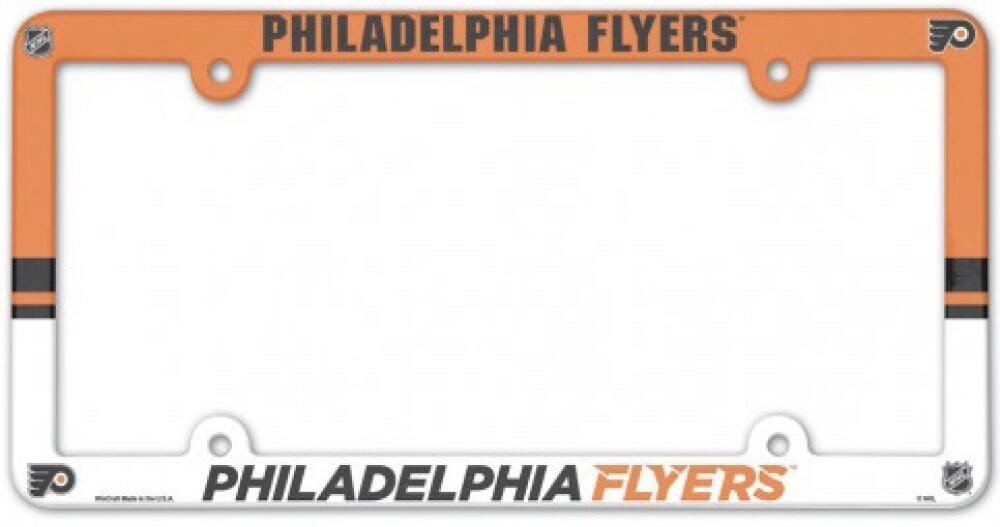 Philadelphia Flyers NHL Plastic Full Colour License Plate Frame 6"x12"