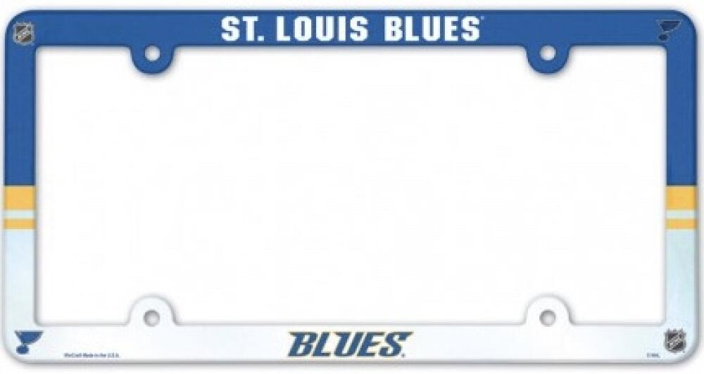 St.Louis Blues NHL Plastic Full Colour License Plate Frame 6"x12"