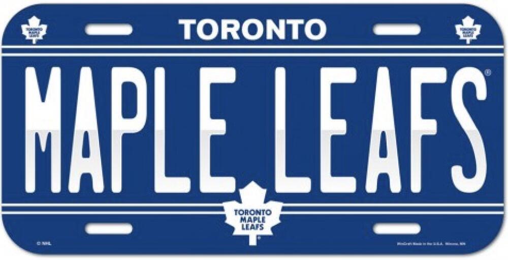 Toronto Maple Leafs (90s) Durable Plastic Wincraft License Plate NHL 6"x12"