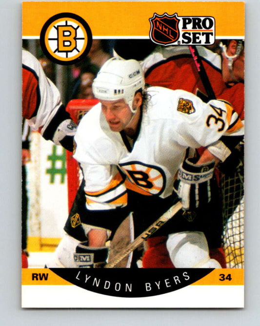 1990-91 Pro Set #3 Lyndon Byers Mint Boston Bruins