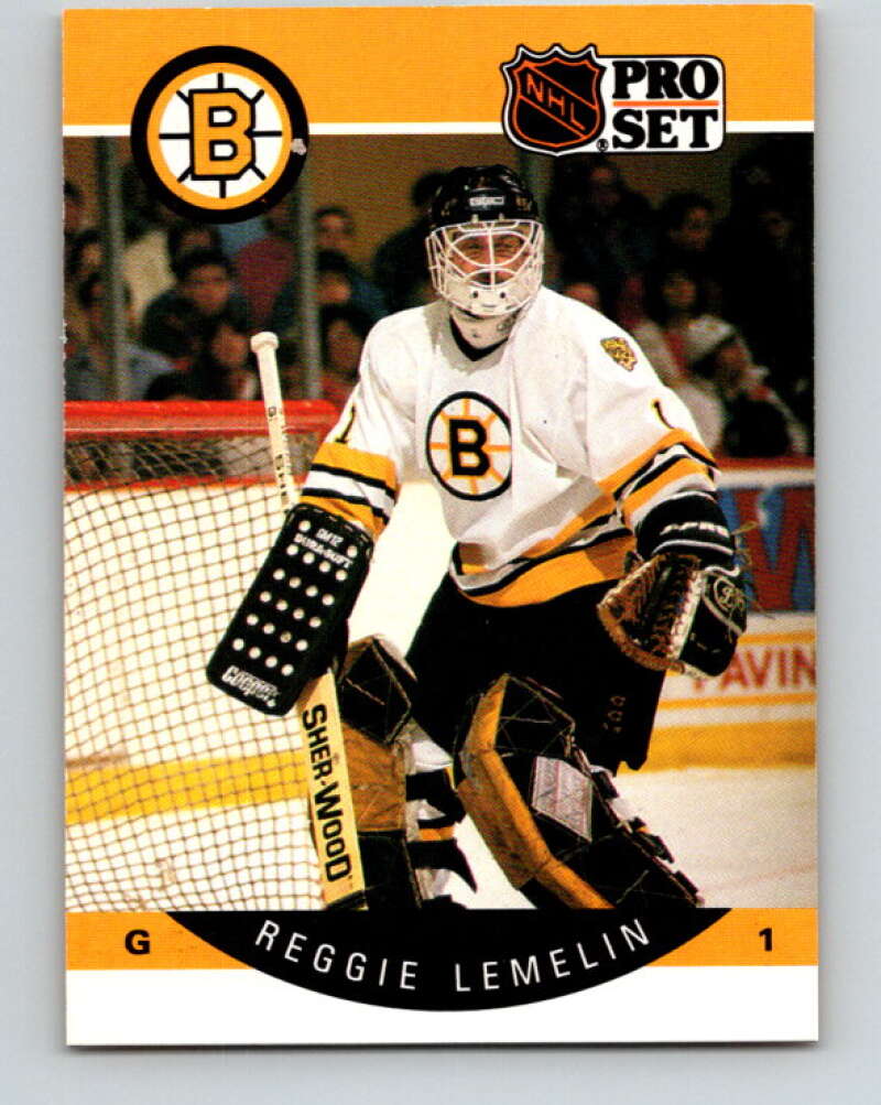 1990-91 Pro Set #9 Rejean Lemelin Mint Boston Bruins