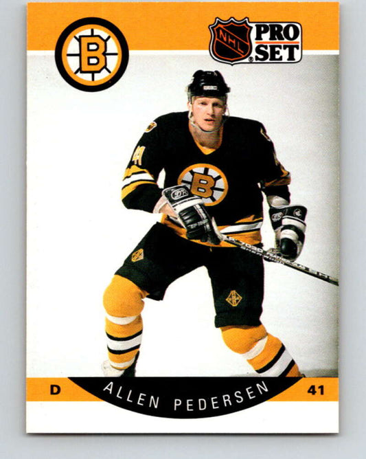 1990-91 Pro Set #12 Allen Pedersen Mint Boston Bruins