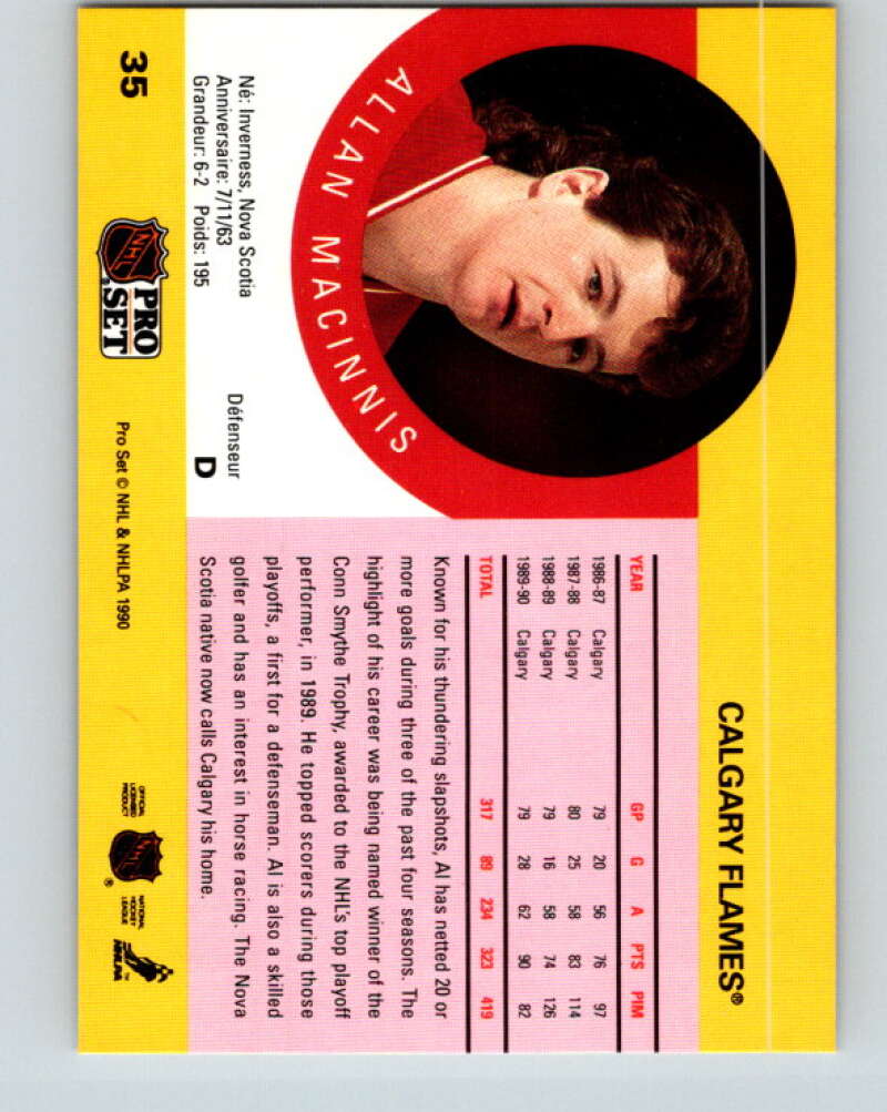 1990-91 Pro Set #35 Al MacInnis Mint Calgary Flames