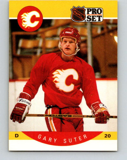 1990-91 Pro Set #46 Gary Suter Mint Calgary Flames