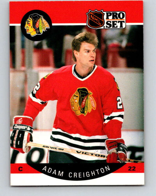 1990-91 Pro Set #50 Adam Creighton Mint Chicago Blackhawks