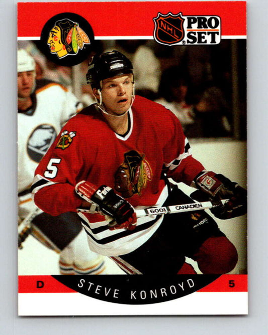 1990-91 Pro Set #52 Steve Konroyd Mint Chicago Blackhawks