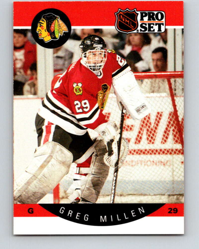 1990-91 Pro Set #56 Greg Millen Mint Chicago Blackhawks