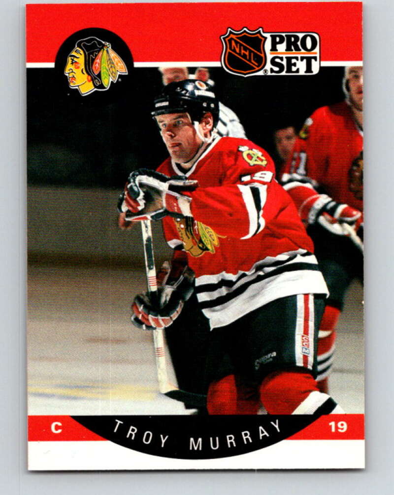 1990-91 Pro Set #57 Troy Murray Mint Chicago Blackhawks