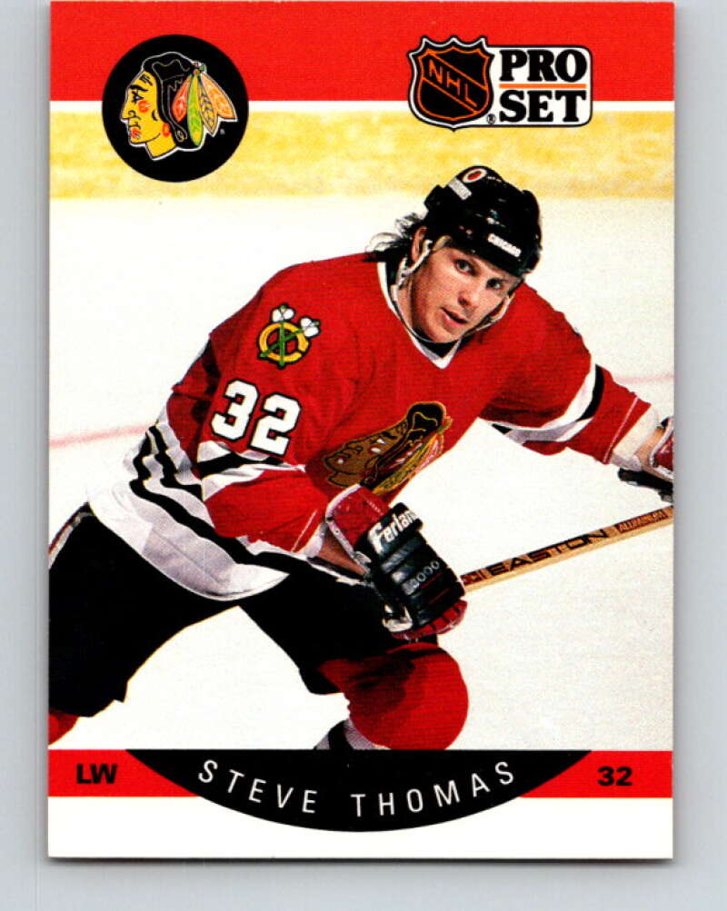 1990-91 Pro Set #62 Steve Thomas Mint Chicago Blackhawks