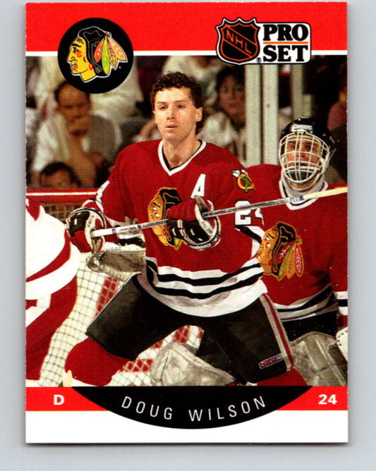1990-91 Pro Set #63 Doug Wilson Mint Chicago Blackhawks