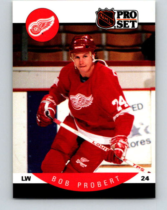 1990-91 Pro Set #76 Bob Probert Mint Detroit Red Wings