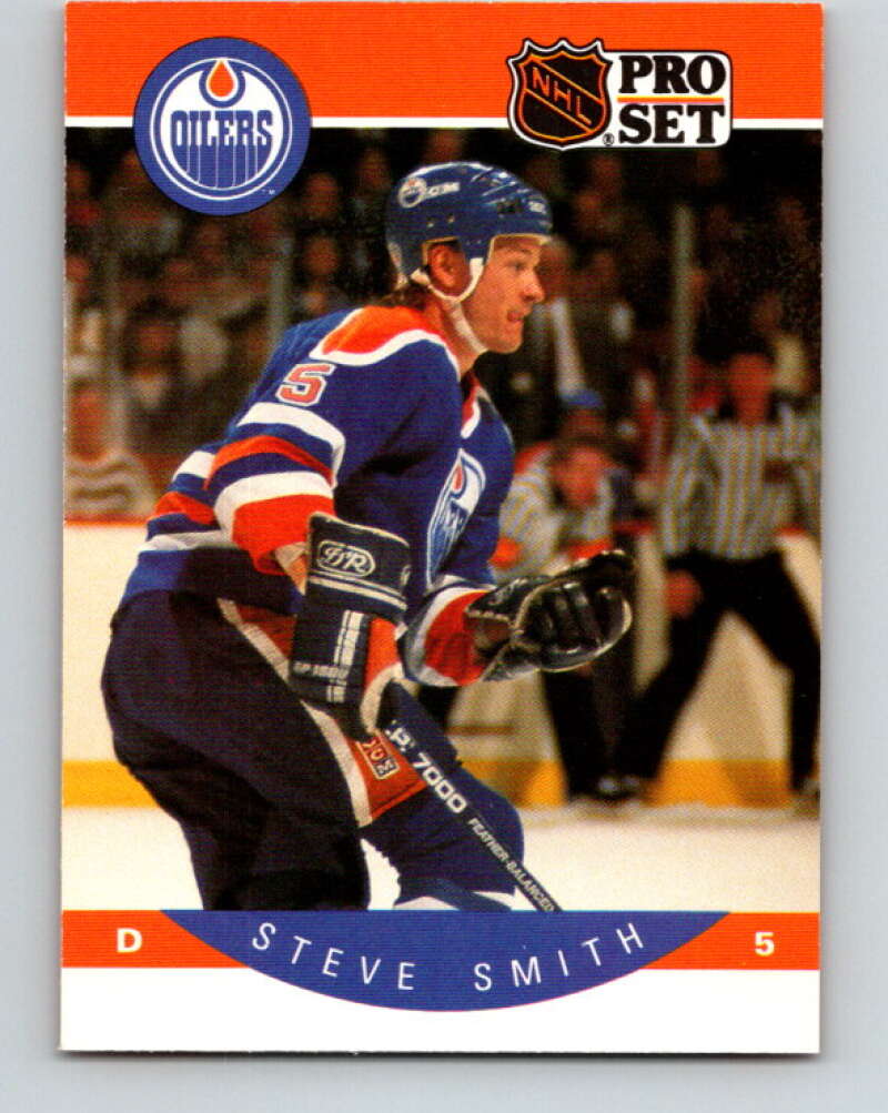 1990-91 Pro Set #96 Steve Smith Mint Edmonton Oilers