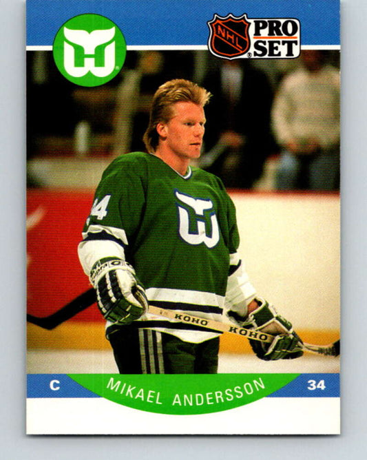 1990-91 Pro Set #98 Mikael Andersson Mint Hartford Whalers