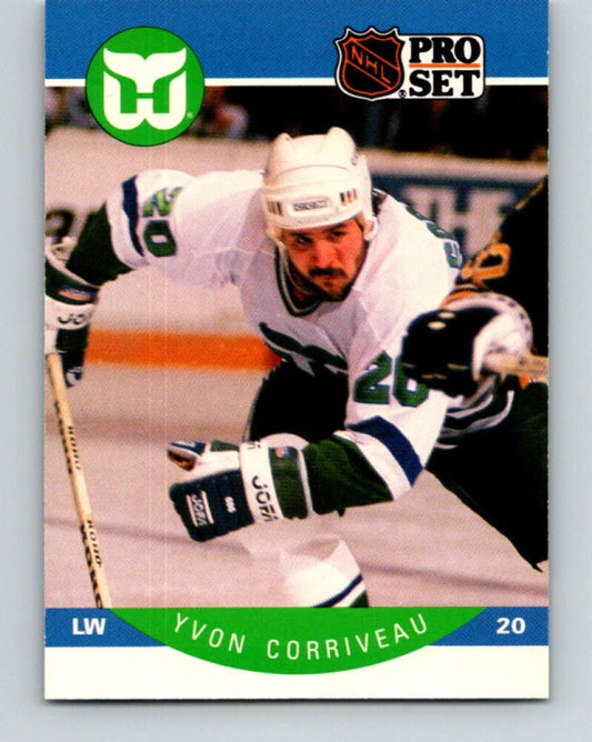 1990-91 Pro Set #100 Yvon Corriveau Mint Hartford Whalers