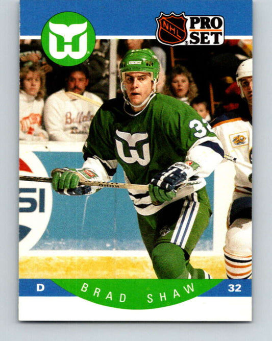 1990-91 Pro Set #110 Brad Shaw Mint Hartford Whalers